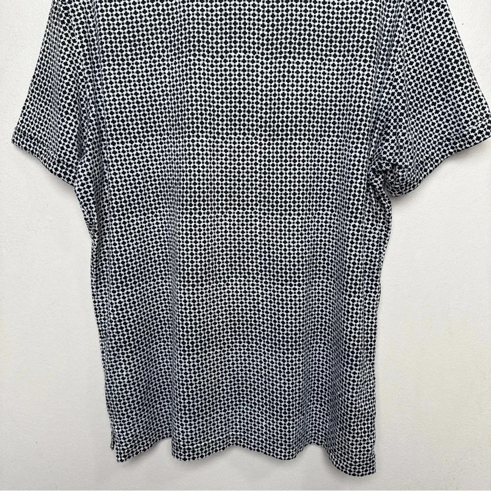 J. Lindeberg Mens Xlarge Tour Tech Slim Fit Geometric Print Polo Shirt - Picture 10 of 11